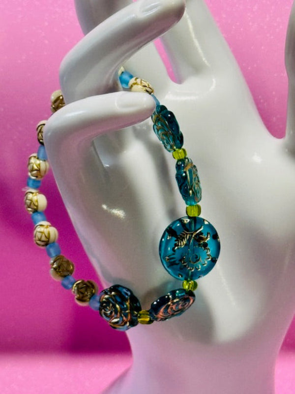 Azure Blooms Bracelet