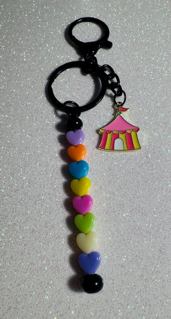 Pastel Heart Purse Charm