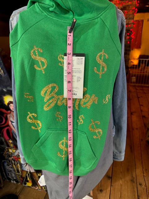 Baller Green Hoodie Dog Shirt Large
