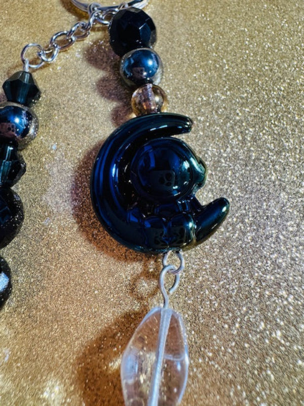 Black Galaxy Purse Charm/Keychain