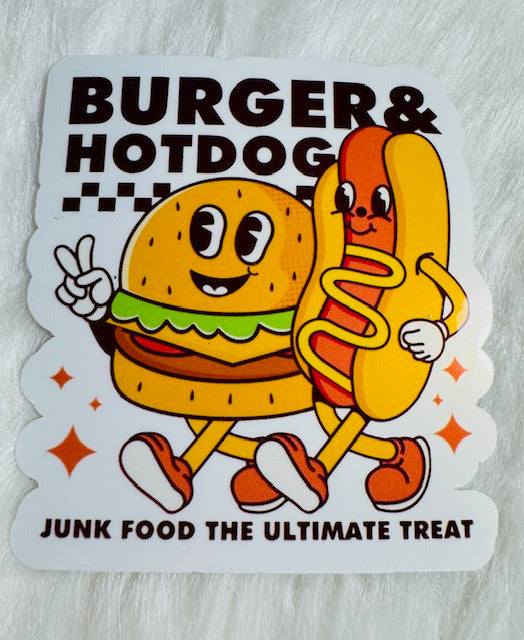 Burger and Hotdog Sticker