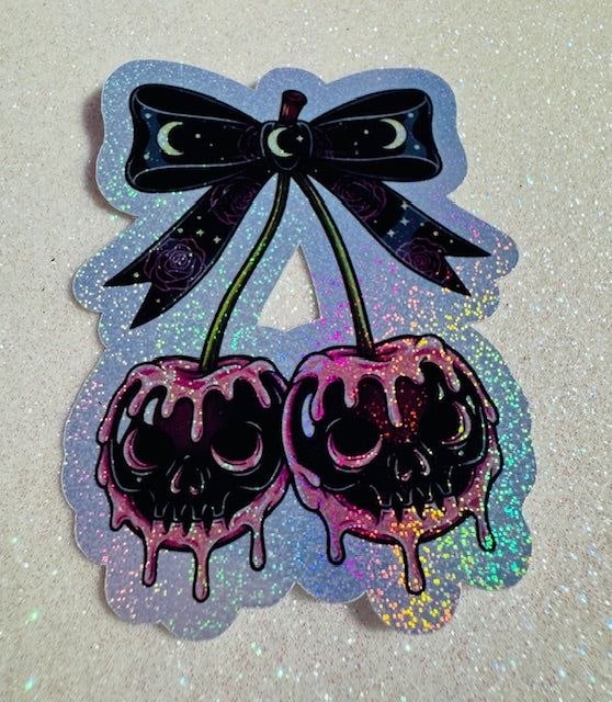 Gothic Cherries Sticker