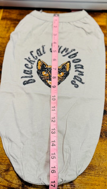 Black Cat Surfboards Dog Shirt XL