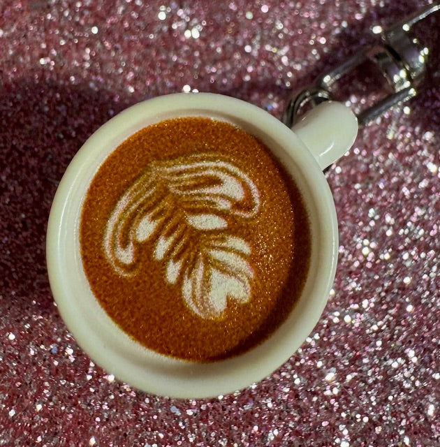 Coffee Time Purse Charm