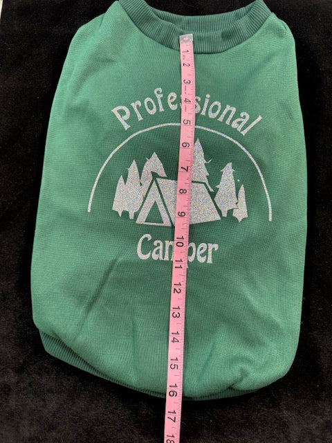 Professional Camper Dog Shirt XX Large