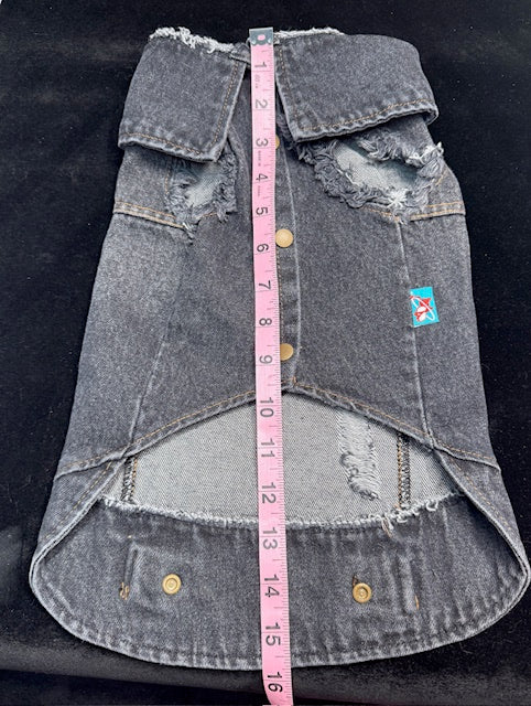 Strawberry Denim Dog Vest XL