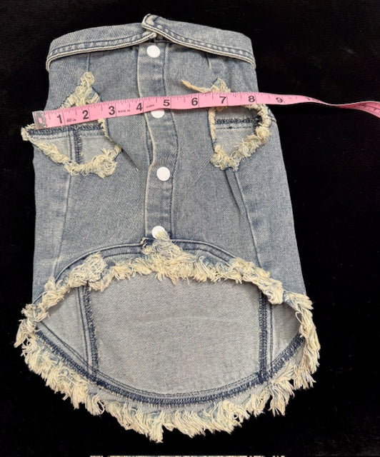 Gremlin Denim Dog Vest XL