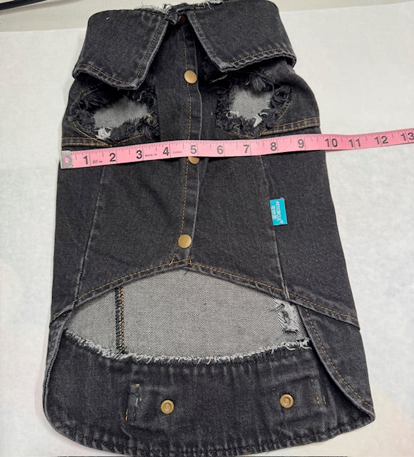 Live Love Bark Denim Dog Vest XL