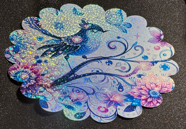 Blue Bird Laptop Sticker