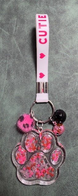 Paw Print Keychain