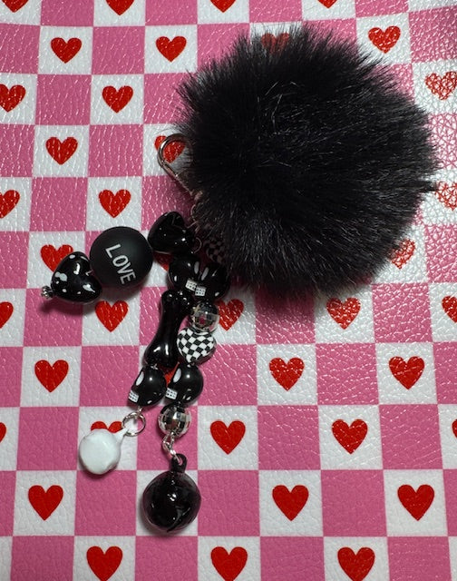 Gothic Valentine Zipper Pull