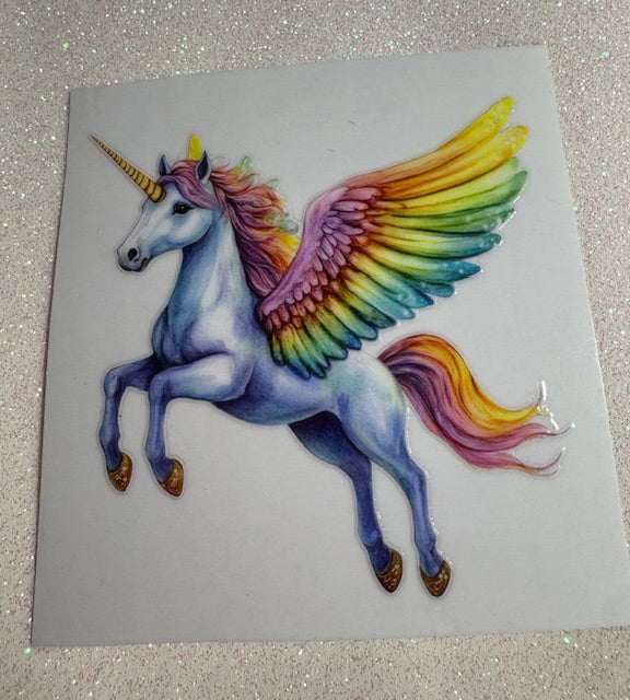 Unicorn Pegasus Rainbow Sticker