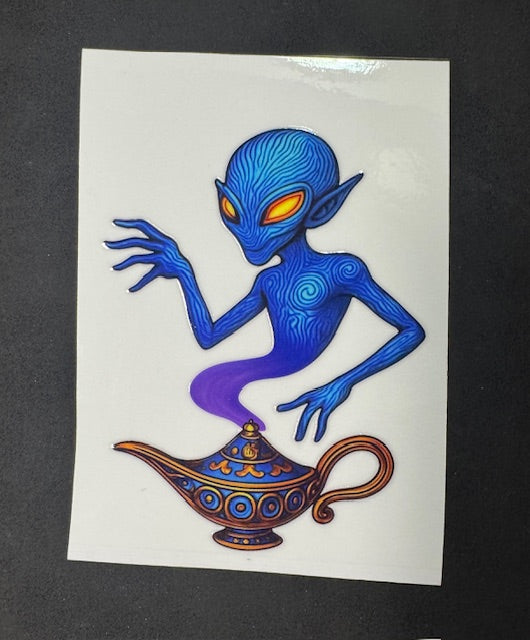 Blue Genie Sticker