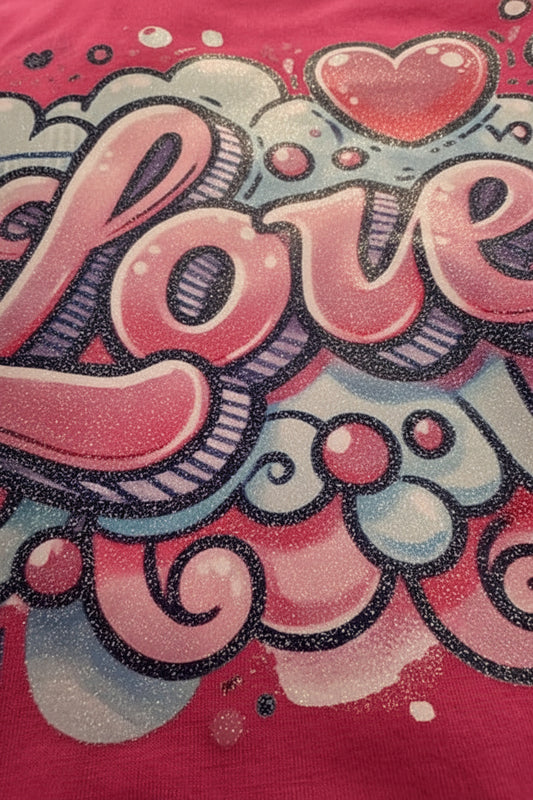 Love Sparkles Dog Shirt XL