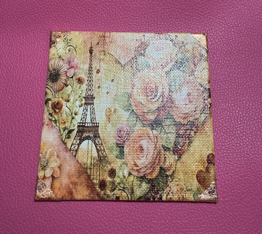 Paris in Pink Mini Art Piece