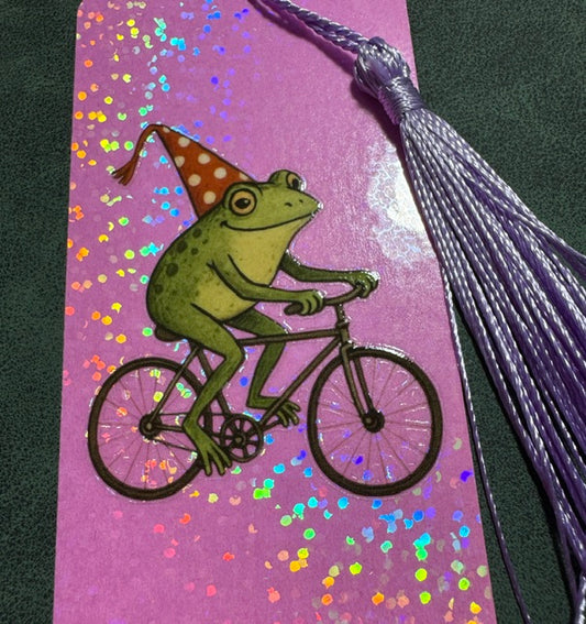 Toad on a Bike Bookmark