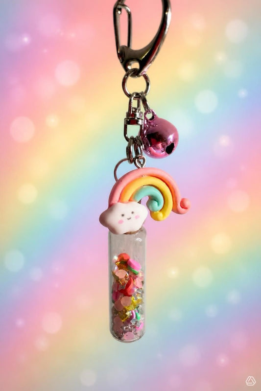 Rainbow Shaker Purse Charm