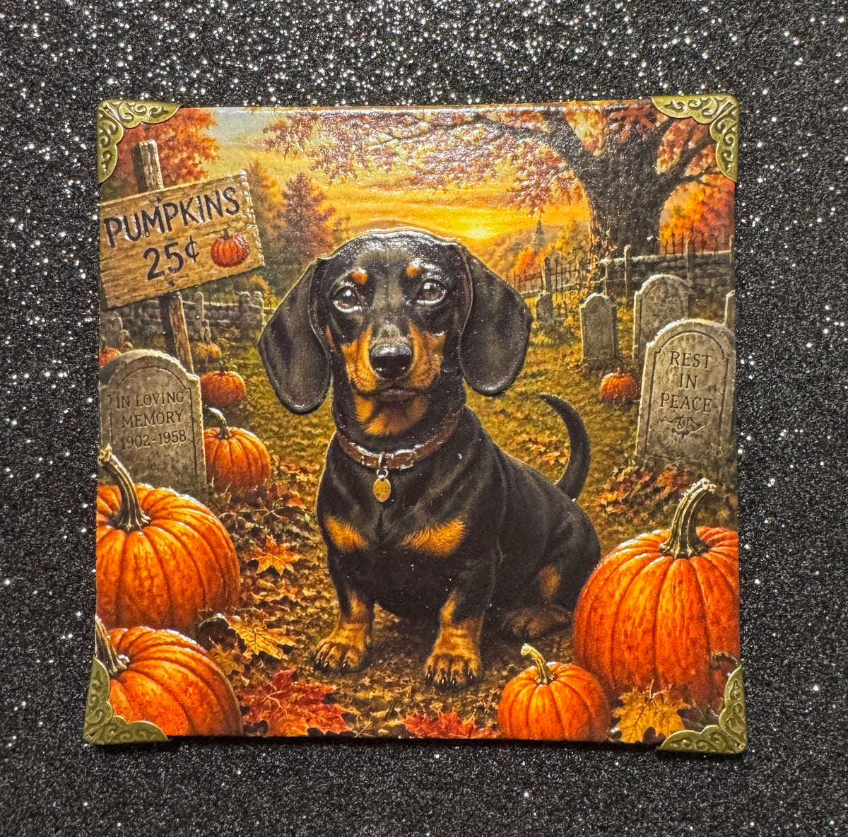 Dachshund Mini Art Magnet