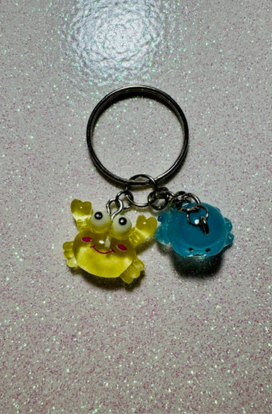 Crab and Octopus Keychain