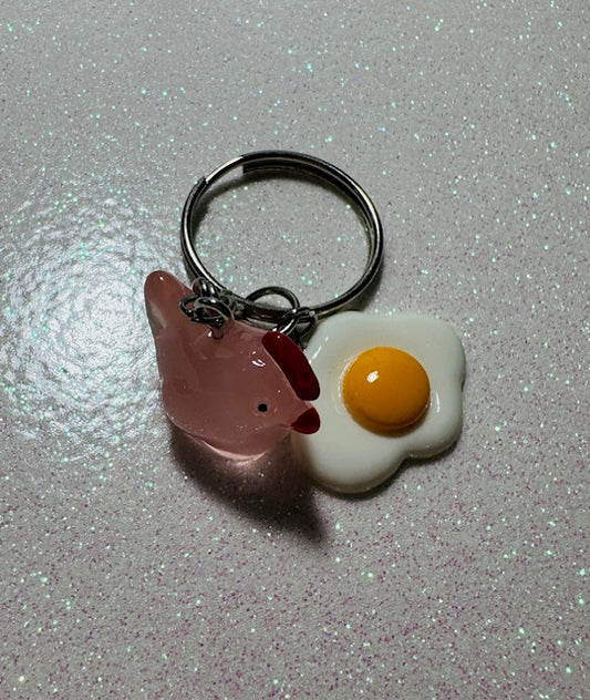 Chicken and Egg Keychain