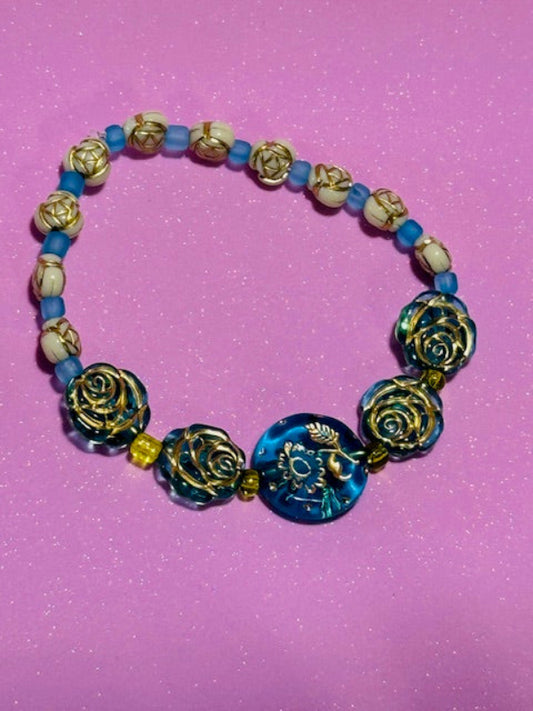 Azure Blooms Bracelet