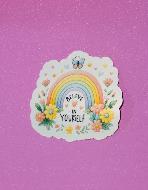 Believe Rainbow Sticker