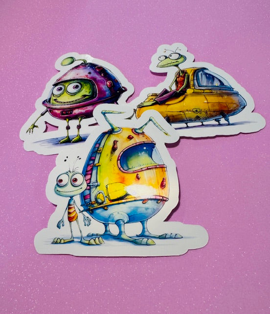 Teen Age Alien Sticker Pack