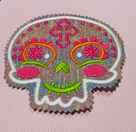 Skull Iron On Patch