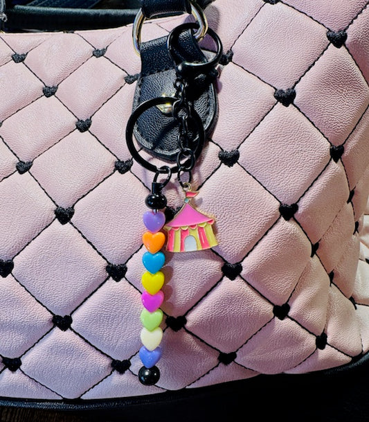 Pastel Heart Purse Charm