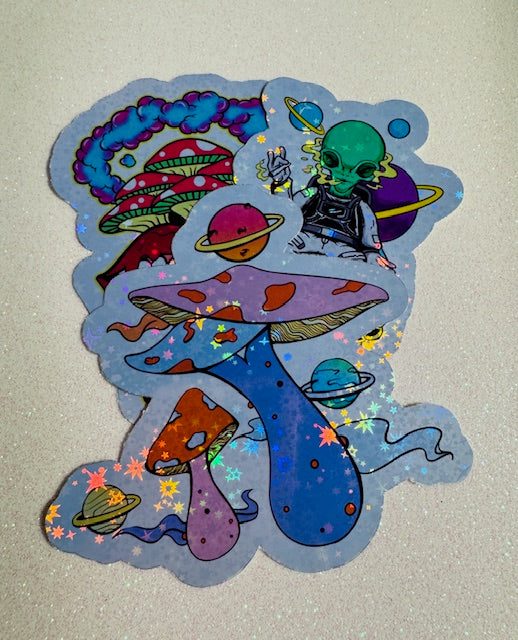 Psychedelic Mushroom Stickers