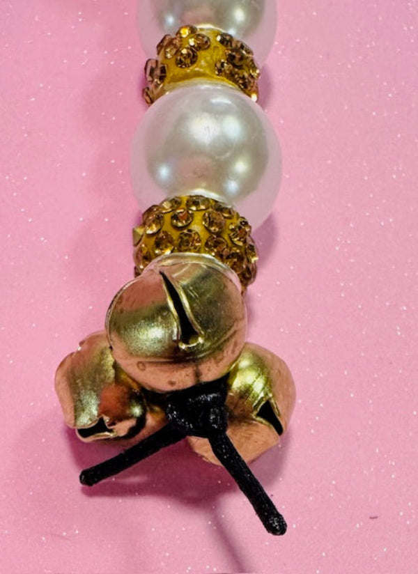 Vintage Pearl Harmony Purse Charm/Keychain