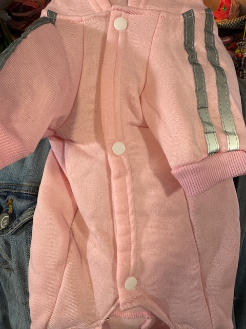 Pink Dog Jogging Suit Large