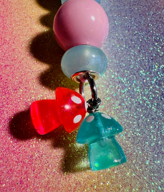 Mushroom Meadow Purse Charm/Keychain