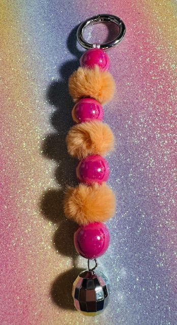 Peach Party Purse Charm/Keychain