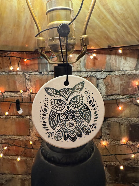 Wise Owl Lamp Charm
