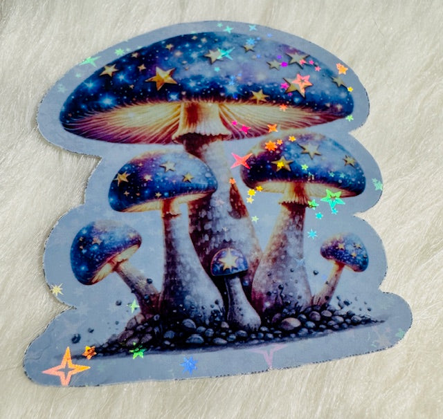 Cosmic Mushrooms Stickers