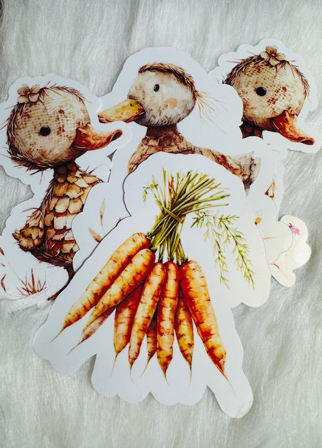 Trio Of Ducks Stickers