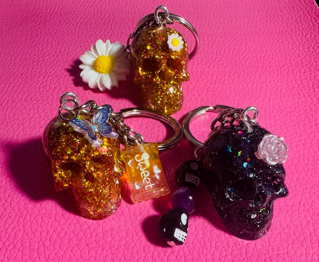 Skull Keychains/Purse Charms