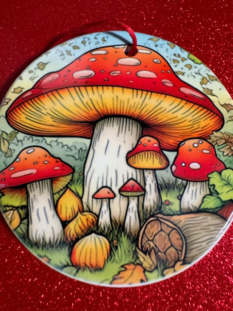 Red Mushroom Lamp Charm