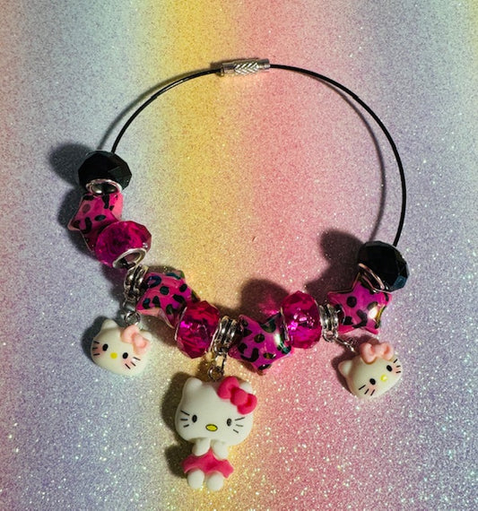 Leopard Hello Kitty Purse Charm