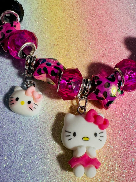 Leopard Hello Kitty Purse Charm