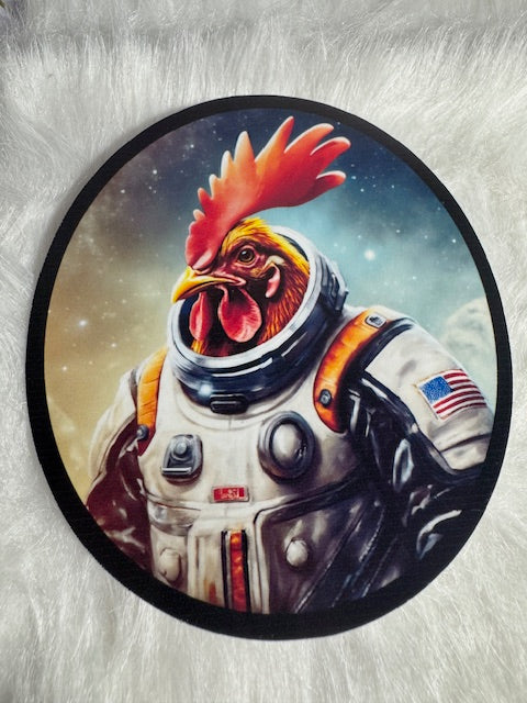 Rooster Astronaut Sticker