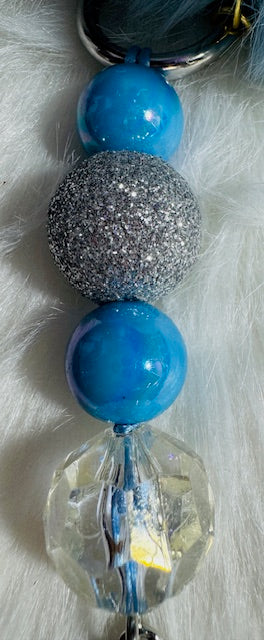 Moon Face Keychain/Purse Charm
