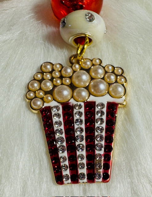 Popcorn Keychain/Purse Charm