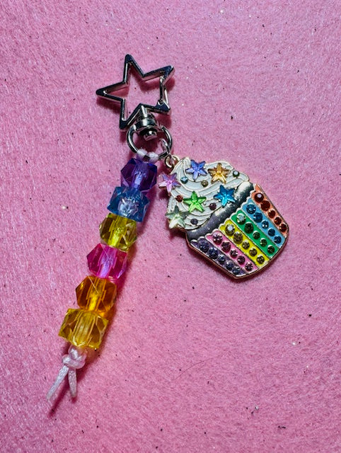 Cupcake Keychain/Purse Charm