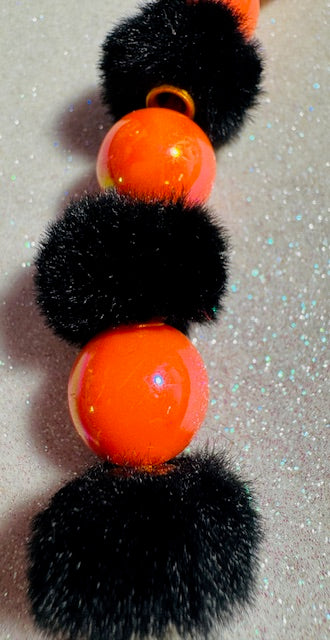 Fuzzy Ghost Bag Charm