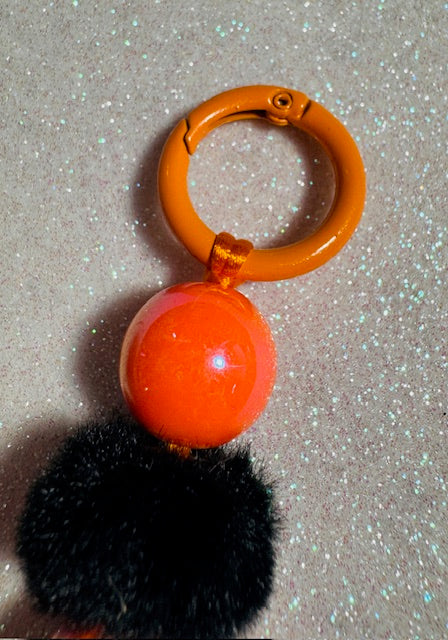 Fuzzy Ghost Bag Charm