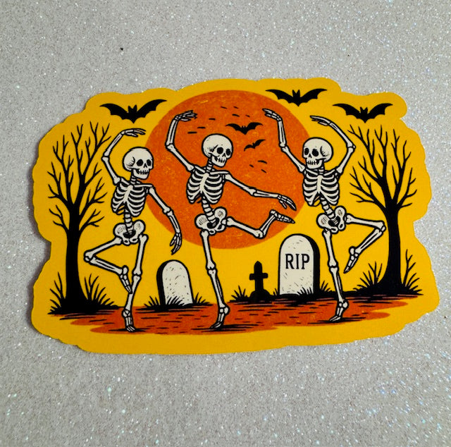 Dancing Skeletons Sticker