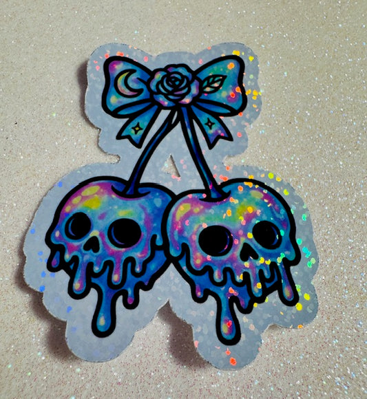 Dripping Skull Sticker