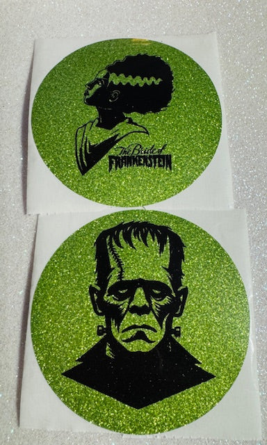 Mr and Mrs Frankenstein Thermal Stickers